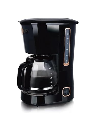 AFRA Coffee Maker, 1.5L Capacity, 750W, Anti-Drip, Removable Filter, Automatic Shut Off, AF-15750CMKBL, 2 Years Warranty