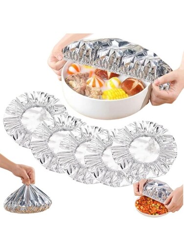 50pcs Repeatable Food Covers Kitchen Fresh Keeping - Elastic Bowl Cover Adjustable Food Storage Covers for Kitchen, Microwaveable and Oven-Friendly - Suitable for Meal Prep