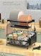 Multipurpose 2 Layer Kitchen Dish Drainer Rack