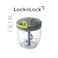 LocknLock 5-Blade Quick Chopper 900ml &ndash; BPA-Free Manual Food Chopper with Easy Pull Tab &amp; Whisk Frame