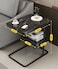 Home Side Tables for Small Spaces, Couch Arm Tray Table for Living Room, Bed, Sofa. End Table Anti-Rust waterproof End Table Anti-Rust waterproof (Black)