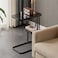 Home Side Tables for Small Spaces, Couch Arm Tray Table for Living Room, Bed, Sofa. End Table Anti-Rust waterproof End Table Anti-Rust waterproof (Black)