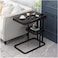 Home Side Tables for Small Spaces, Couch Arm Tray Table for Living Room, Bed, Sofa. End Table Anti-Rust waterproof End Table Anti-Rust waterproof (Black)