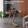 Sofa Tables For Living Room,simple Mobile Coffee Table For Living Room Dining Home Farmhouse Office Balcony Outdoor Center Table With Metal Legs ( Brown)