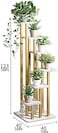 Metal Flower Plan Shelf Indoor Decoration Multi-Layer Shelf 6 Pots Holder Decoration for Wedding Home Plants Stand Rack-