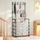 Entryway Shoe Rack with Coat Rack 5 Tier Shoe Stand Orqanizer for Bedroom Dorm