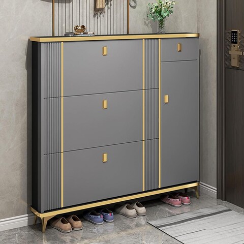 Buy Modern Ultra Thin Shoe Cabinet Entrance Shoe Rack Narrow