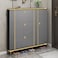 Modern Ultra Thin Shoe Cabinet - Entrance Shoe Rack Narrow with Accessory Drawer - Stylish Shoe Storage (grey)
