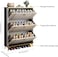 Wooden Shoe Rack, Shoe Cabinet Free Standing Entryway Shoes Organizer, Multi-Function Storage Shelf, Wood Made Home House Office Furniture, Boots Stand (100 x 120 cm, Grey)
