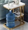 Generic Sofa Side Table, Safe Rounded Corner Design, Living Room Side Cabinet, End Table Anti-Rust Waterproof, White