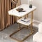 Generic Sofa Side Table, Safe Rounded Corner Design, Living Room Side Cabinet, End Table Anti-Rust Waterproof, White