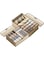 DESALOV 2 Pack Drawer Organizers for Clothing, Foldable Fabric Closet Organizers and Storage Bins for Baby Clothes, Dresser Drawer Dividers for Adult Sock Underwear, Bra, Scarves, Belt, Tie (Beige）