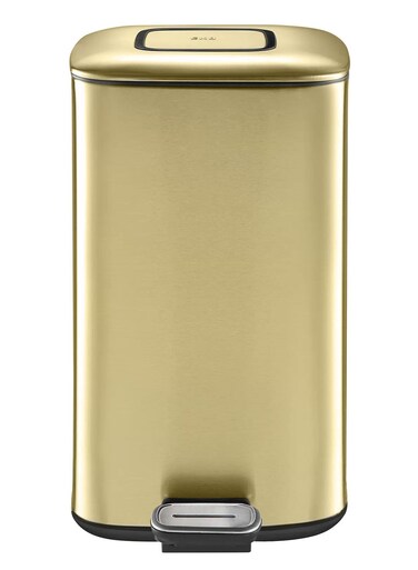 REGENT SERIES   Brushed Stainless Steel Finish   Soft-Closing   Fingerprint-Resistant   Pedal Trash &amp; Garbage Bin   Multiple Sizes ( 6 - 32 Liters ) &amp; Colors   20 Liters   Champagne Gold