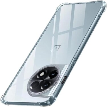 Muzz One plus 11R 5G Phone Case Clear Transparent Reinforced Corners TPU Shock-Absorption Flexible Cell Phone Cover for One plus 11R 5G - Transparent