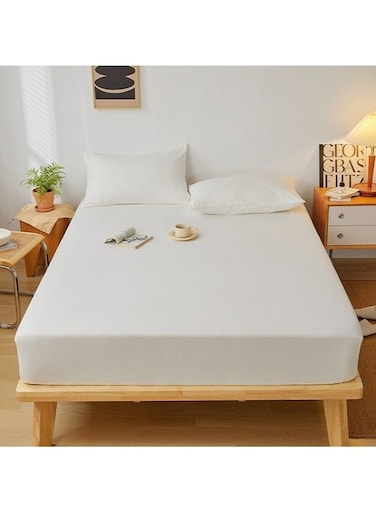 Mattress Protector Pillowcase Set of 3,180x200cm Mattress Topper, 48x74cm Pillowcase,Thickened mattress cover,Waterproof Mattress Protector Large Size Breathable Bed Cover &amp; Pillow case