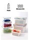 Leakproof Large Fruit &amp; Vegetable Storage Containers - Removable Colander, Dishwasher &amp; Microwave Safe, Keeps Produce Fresh Longer