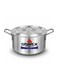 Classic Aluminium Cooking Pot with Lid, 26 cm (8.0L), Deep Stock Pot, Even Heat Distribution, Stainless Steel Handles, Ideal for Curry, Rice &amp; Full Meal Cooking, Gas, Electric &amp; Ceramic Compatible