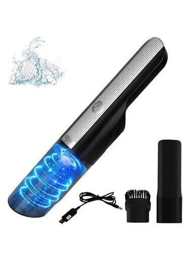 Portable Car Vacuum Cleaner High Power 12000pa Hand Vacuum Cordless Rechargeable Handheld Vacuum 4000mAh Li-ion Battery Quick Charge Mini Vacuum for Home/Car/Pet Hair Cleaning Car Seat Cleaner (AA)&hellip;