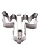 4 x 2.75 Inch Reindeer Cookie Cutter, 1 Corrosion-Resistant Winter Cookie Cutter - With Handle, Dishwashable, Metal Christmas Ornament Cookie Cutter, For Desserts And Treats,