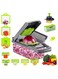 Vegetable Chopper : Multifunctional All-in-One Food Slicer Dicer Cutter with Draining Basket Grater With Container Compact Kitchen Gadgets Sets for Cooking
