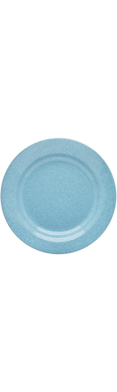 DINEWELL MELAMINE BLUE SPECKLE SOUP PLATE, WHITE, 10.5 INCH, DWSP001BS ,1 PC