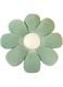 Grafingy Flower Pillow, Flower Shaped Throw Pillow Flower Floor Pillow Soft Seating Cushion Room Decor Plush Pillow for Bedroom, Sofa, Bed, Reading (15 inch, Green)