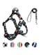 QQPETS Dog Harness Leash Set Adjustable Heavy Duty No Pull Halter Harnesses for Small Medium Large Breed Dogs Back Clip Anti-Twist Perfect for Walking (S(14"-20" Chest Girth), Space)