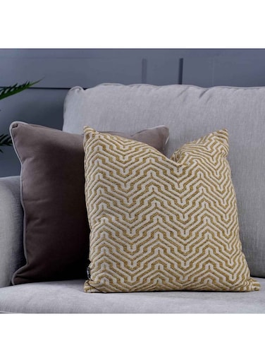 Home Zubin Chenille Filled Cushion 45X45CM-Beige