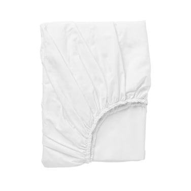 BYFT Orchard Exclusive (White) King Fitted Sheet (Set of 1 Pc)  Cotton percale Weave, Soft and Luxurious, High Quality Bed linen -180 TC