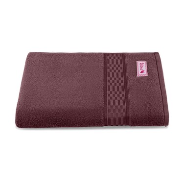 BYFT Home Ultra Bath Sheet 90 x 180 Cm 550 Gsm Burgundy 100% Cotton Set of 01