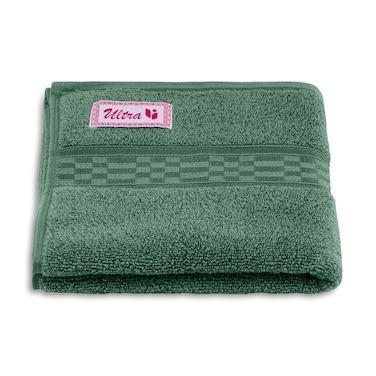 BYFT Home Ultra Hand Towel 50 x 90 Cm 550 Gsm Green 100% Cotton Set of 01
