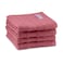 BYFT Home Castle Hand Towel 50 x 90 Cm 550 Gsm Pink 100% Cotton Set of 01