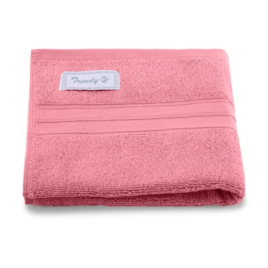 BYFT Home Trendy Hand Towel 50 x 90 Cm 550 Gsm Pink 100% Cotton Set of 01