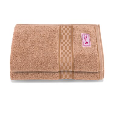 BYFT Home Ultra Bath Towel 70 x 140 Cm 550 Gsm Beige 100% Cotton Set of 02