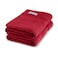 BYFT Home Trendy Bath Towel 70 x 140 Cm 550 Gsm Red 100% Cotton Set of 02