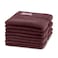 BYFT Home Ultra Hand Towel 50 x 90 Cm 550 Gsm Burgundy 100% Cotton Set of 04
