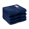 BYFT Home Ultra Hand Towel 50 x 90 Cm 550 Gsm Blue 100% Cotton Set of 04