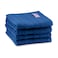 BYFT Home Castle Hand Towel 50 x 90 Cm 550 Gsm Blue 100% Cotton Set of 04