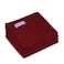 BYFT Home Castle Hand Towel 50 x 90 Cm 550 Gsm Maroon 100% Cotton Set of 04