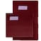 BYFT Home Castle Hand Towel 50 x 90 Cm Bath Towel 70 x 140 Cm 550 Gsm Maroon 100% Cotton Set of 02