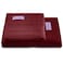 BYFT Home Castle Hand Towel 50 x 90 Cm Bath Towel 70 x 140 Cm 550 Gsm Maroon 100% Cotton Set of 02