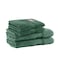 BYFT Home Ultra Hand Towel 50 x 90 Cm Bath Towel 70 x 140 Cm 550 Gsm Green 100% Cotton Set of 04