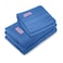 BYFT Home Castle Hand Towel 50 x 90 Cm Bath Towel 70 x 140 Cm 550 Gsm Blue 100% Cotton Set of 04