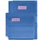 BYFT Home Castle Hand Towel 50 x 90 Cm Bath Towel 70 x 140 Cm 550 Gsm Blue 100% Cotton Set of 04