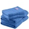BYFT Home Castle Hand Towel 50 x 90 Cm Bath Towel 70 x 140 Cm 550 Gsm Blue 100% Cotton Set of 04