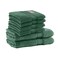 BYFT Home Ultra Hand Towel 50 x 90 Cm Bath Towel 70 x 140 Cm 550 Gsm Green 100% Cotton Set of 06