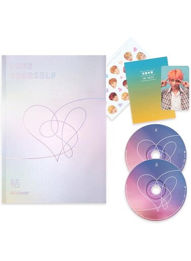 LOVE YOURSELF 結 ANSWER [ F ver. ] 2CD + Photobook + Mini Book + Sticker Pack + 1 Hand Mirror + 5 Extra Photos