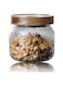 300ml (10oz) Glass Jar with Sealed Lid，Glass Coffee Nuts Jar Food Storage Jars Containers for Sugar Coffee Candy