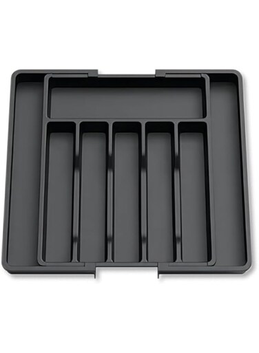 TOMVAES Kitchen Tableware Storage Box, Kitchen Cutlery Trays &amp; Silverware Organizer, Expandable Utensil Tray Flatware Holder, Drawer Dividers Organizer for Spoons,Forks,Knives