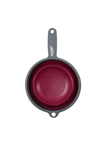 Kitchen Foldable Silicone Strainer Colander &acirc;&euro;&ldquo; 25cm Collapsible Design